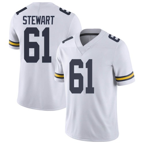 Noah Stewart Michigan Wolverines Youth NCAA #61 White Limited Brand Jordan College Stitched Football Jersey ARY2754NZ